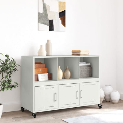 Sideboard Weiß 100,5x39x72 cm Stahl