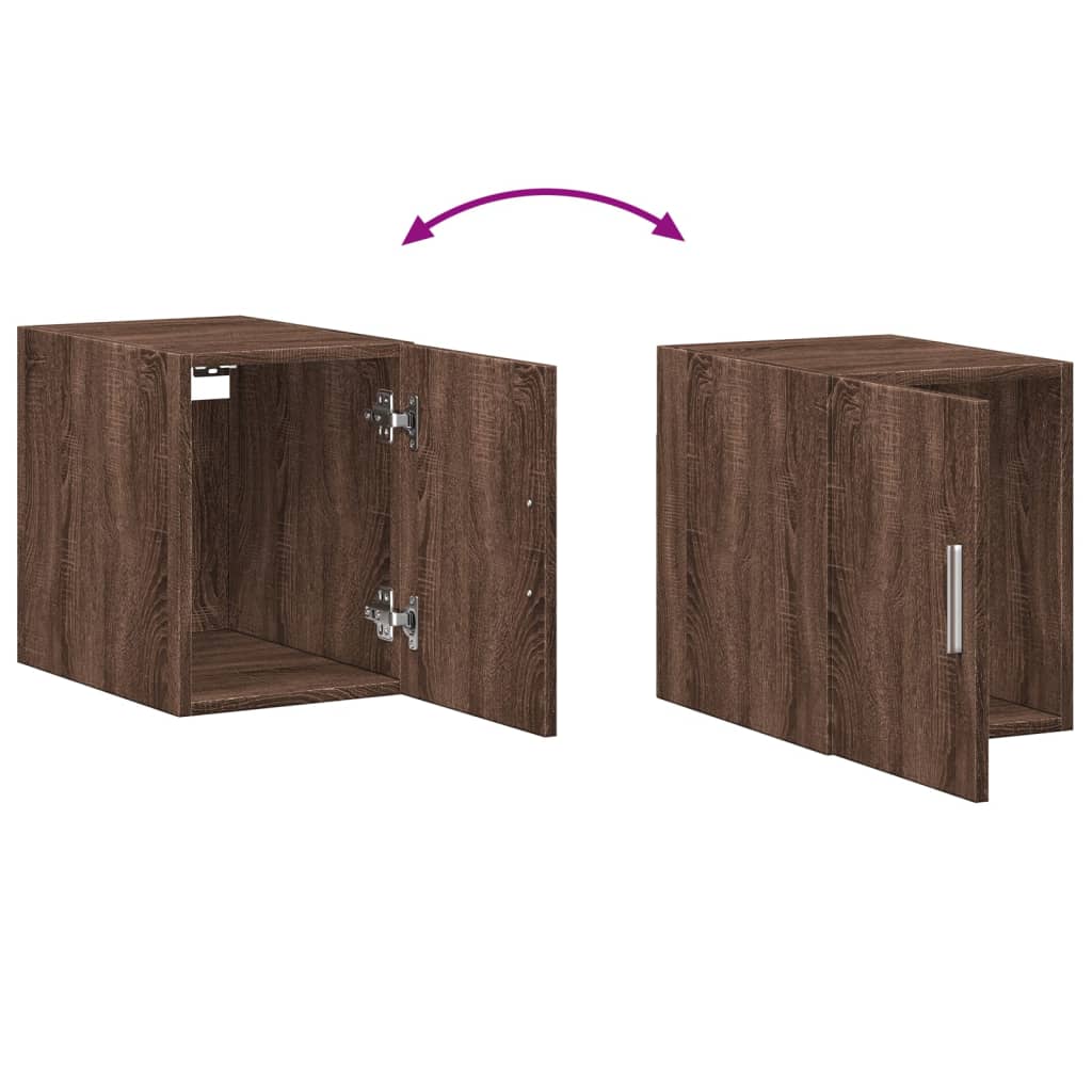 Wandschrank Braun Eichen-Optik 30x42,5x40 cm Holzwerkstoff