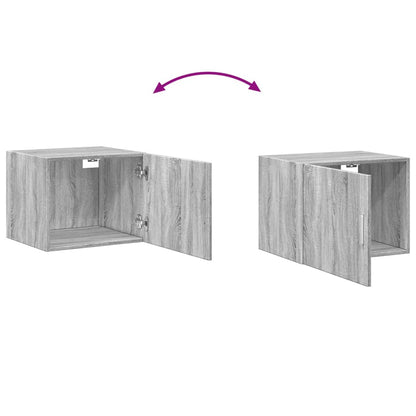 Wandschrank Grau Sonoma 50x42,5x40 cm Holzwerkstoff