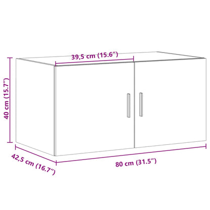 Wandschrank Sonoma-Eiche 80x42,5x40 cm Holzwerkstoff