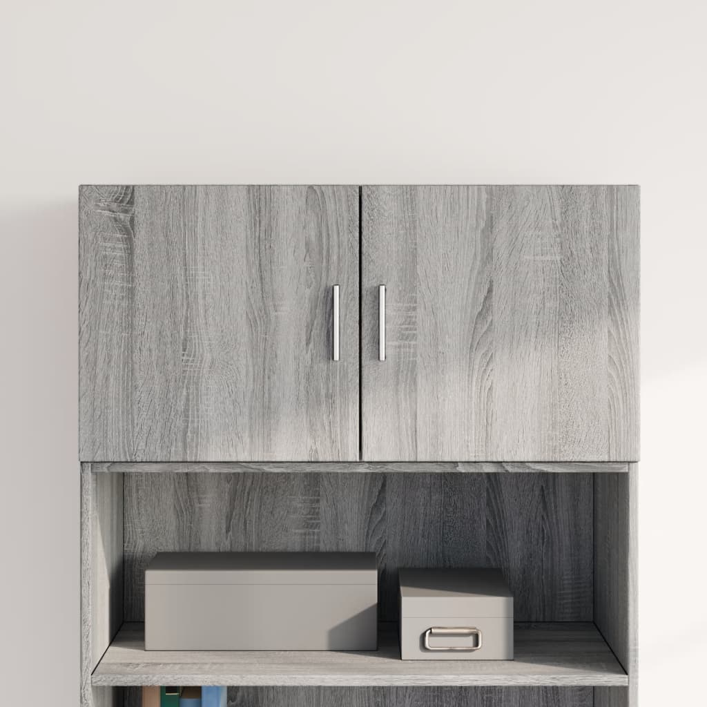 Wandschrank Grau Sonoma 80x42,5x40 cm Holzwerkstoff