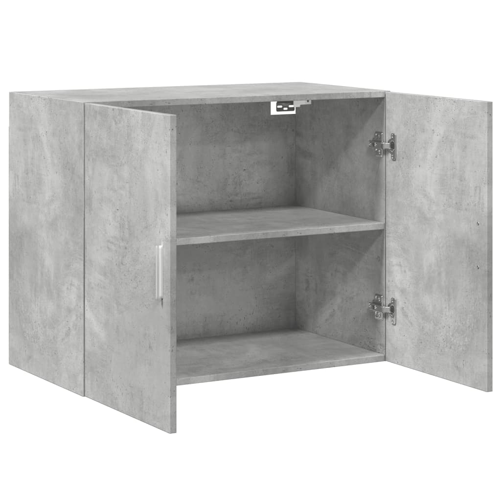 Wandschrank Betongrau 80x42,5x64 cm Holzwerkstoff