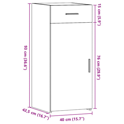 Sideboard Sonoma-Eiche 40x42,5x93 cm Holzwerkstoff