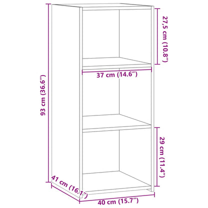 Sideboard Weiß 40x41x93 cm Holzwerkstoff