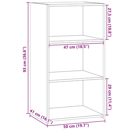 Sideboard Weiß 50x41x93 cm Holzwerkstoff