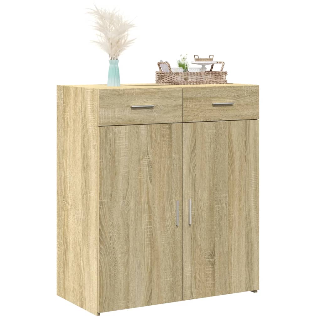 Sideboard Sonoma-Eiche 80x42,5x93 cm Holzwerkstoff