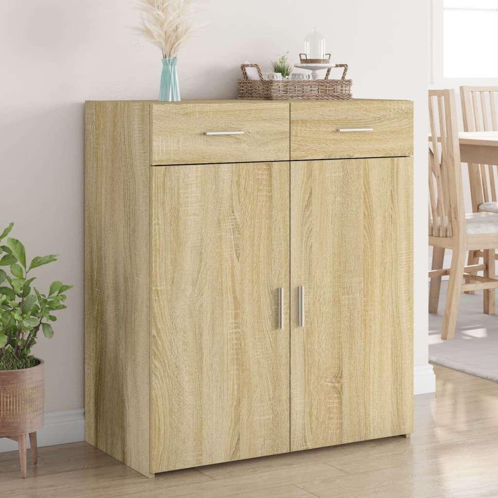 Sideboard Sonoma-Eiche 80x42,5x93 cm Holzwerkstoff