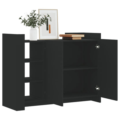 Sideboard Schwarz 100x35x75 cm Holzwerkstoff