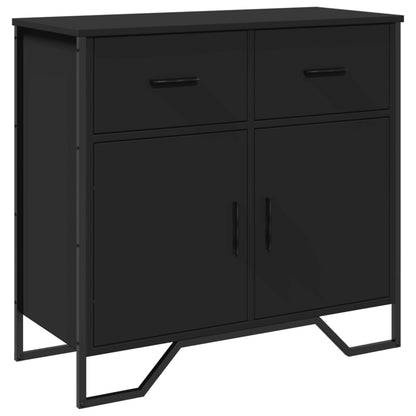 Sideboard Schwarz 79,5x35,5x74,5 cm Holzwerkstoff