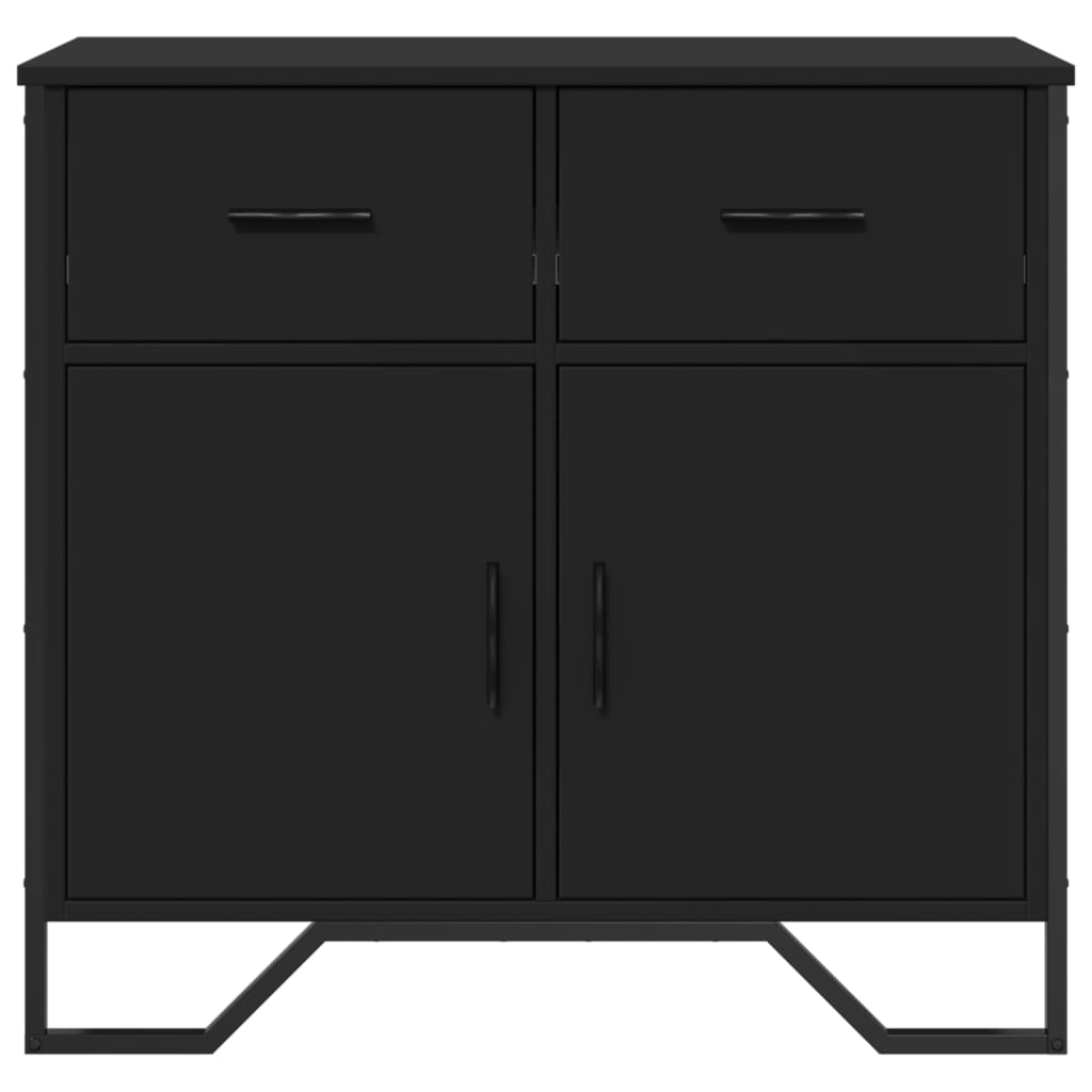 Sideboard Schwarz 79,5x35,5x74,5 cm Holzwerkstoff