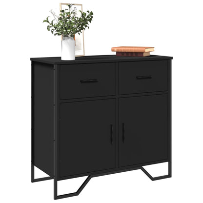 Sideboard Schwarz 79,5x35,5x74,5 cm Holzwerkstoff