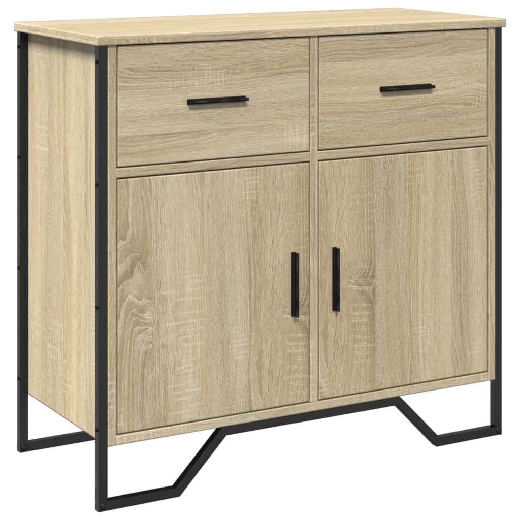 Sideboard Sonoma-Eiche 79,5x35,5x74,5 cm Holzwerkstoff