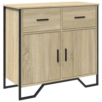 Sideboard Sonoma-Eiche 79,5x35,5x74,5 cm Holzwerkstoff