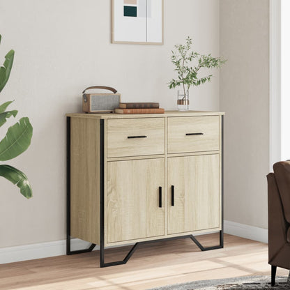 Sideboard Sonoma-Eiche 79,5x35,5x74,5 cm Holzwerkstoff