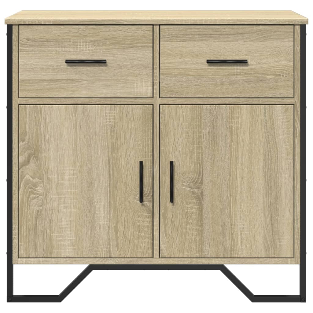 Sideboard Sonoma-Eiche 79,5x35,5x74,5 cm Holzwerkstoff