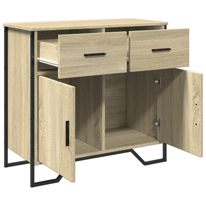 Sideboard Sonoma-Eiche 79,5x35,5x74,5 cm Holzwerkstoff