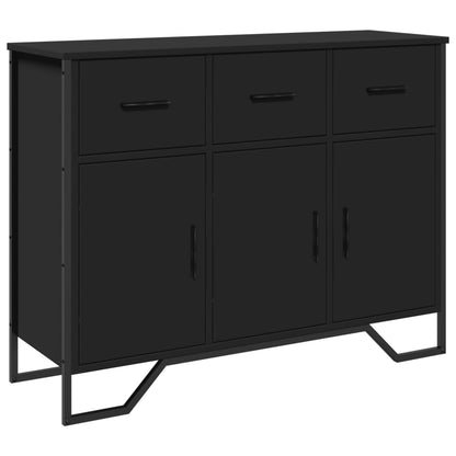 Sideboard Schwarz 97x32,5x74,5 cm Holzwerkstoff