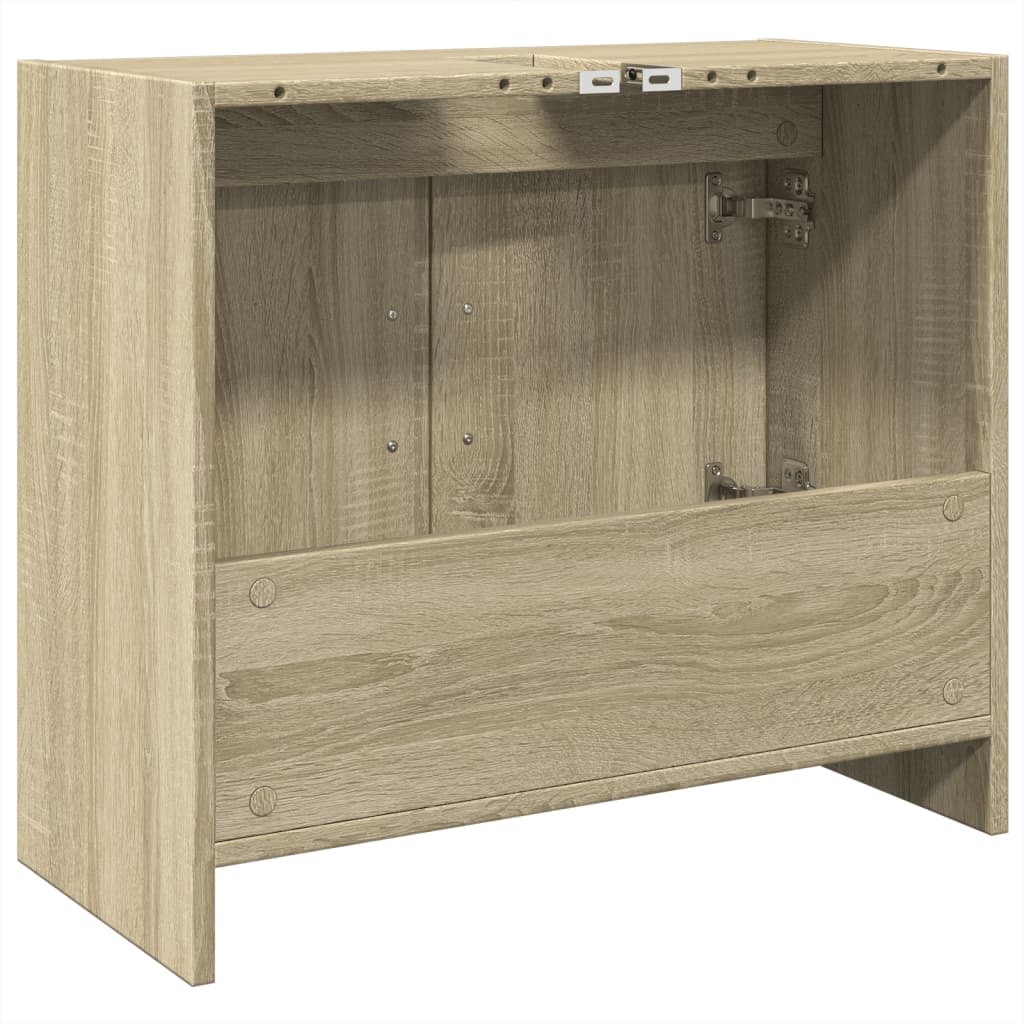 Waschbeckenunterschrank Sonoma-Eiche 63x29x55 cm Holzwerkstoff