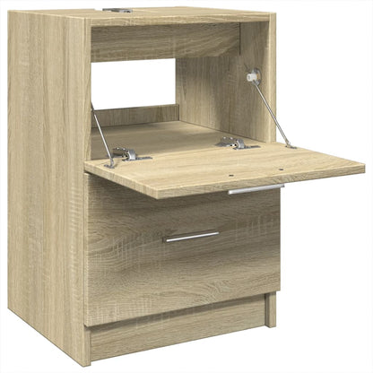 Waschbeckenunterschrank Sonoma-Eiche 40x37x59 cm Holzwerkstoff