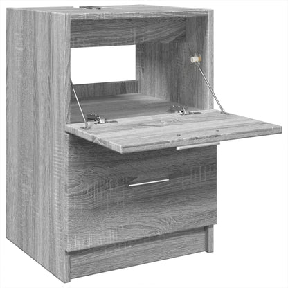 Waschbeckenunterschrank Grau Sonoma 40x37x59 cm Holzwerkstoff