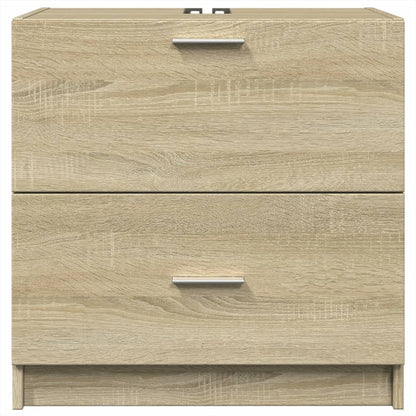 Waschbeckenunterschrank Sonoma-Eiche 59x37x59 cm Holzwerkstoff