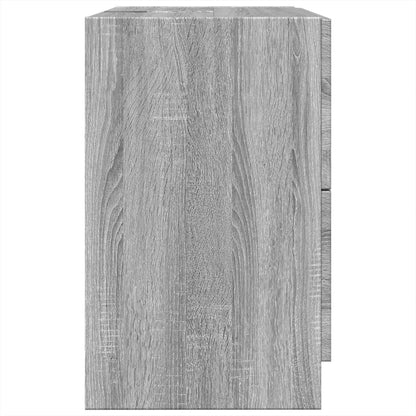 Waschbeckenunterschrank Grau Sonoma 59x37x59 cm Holzwerkstoff