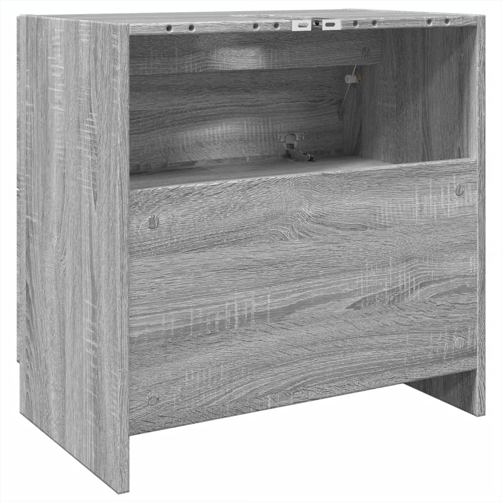 Waschbeckenunterschrank Grau Sonoma 59x37x59 cm Holzwerkstoff