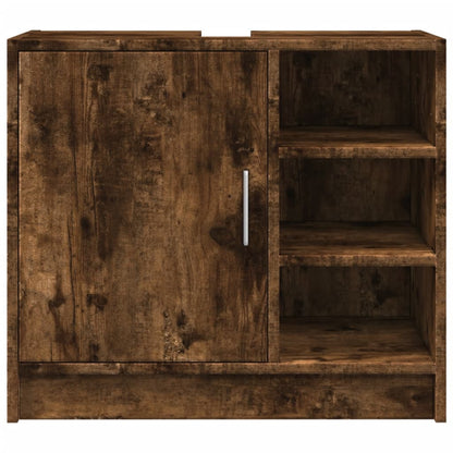 Waschbeckenschrank Räuchereiche 63x29x55 cm Holzwerkstoff