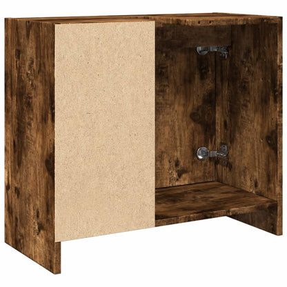 Waschbeckenschrank Räuchereiche 63x29x55 cm Holzwerkstoff