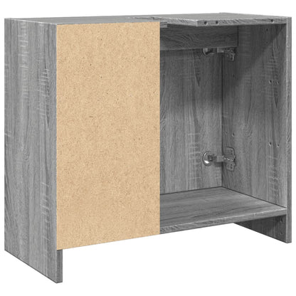 Waschbeckenunterschrank Grau Sonoma 63x29x55 cm Holzwerkstoff