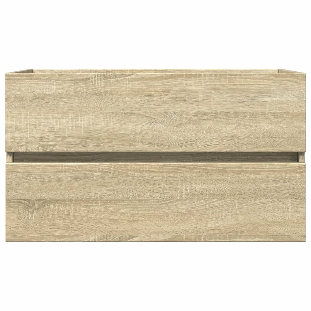 Waschbeckenunterschrank Sonoma-Eiche 80x38,5x45cm Holzwerkstoff