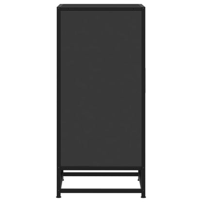 Sideboard Schwarz 35,5x35x76 cm Holzwerkstoff und Metall