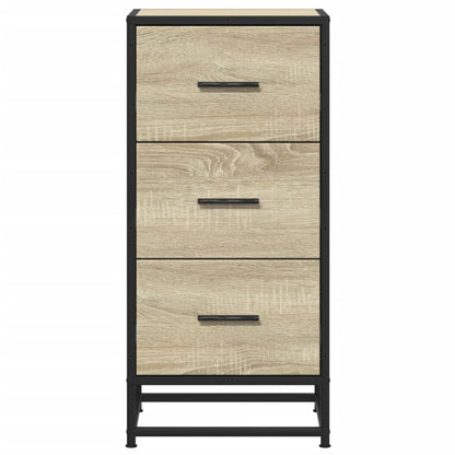 Sideboard Sonoma-Eiche 35,5x35x76 cm Holzwerkstoff und Metall