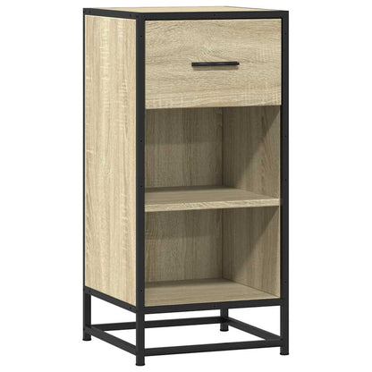 Sideboard Sonoma-Eiche 35,5x35x76 cm Holzwerkstoff und Metall