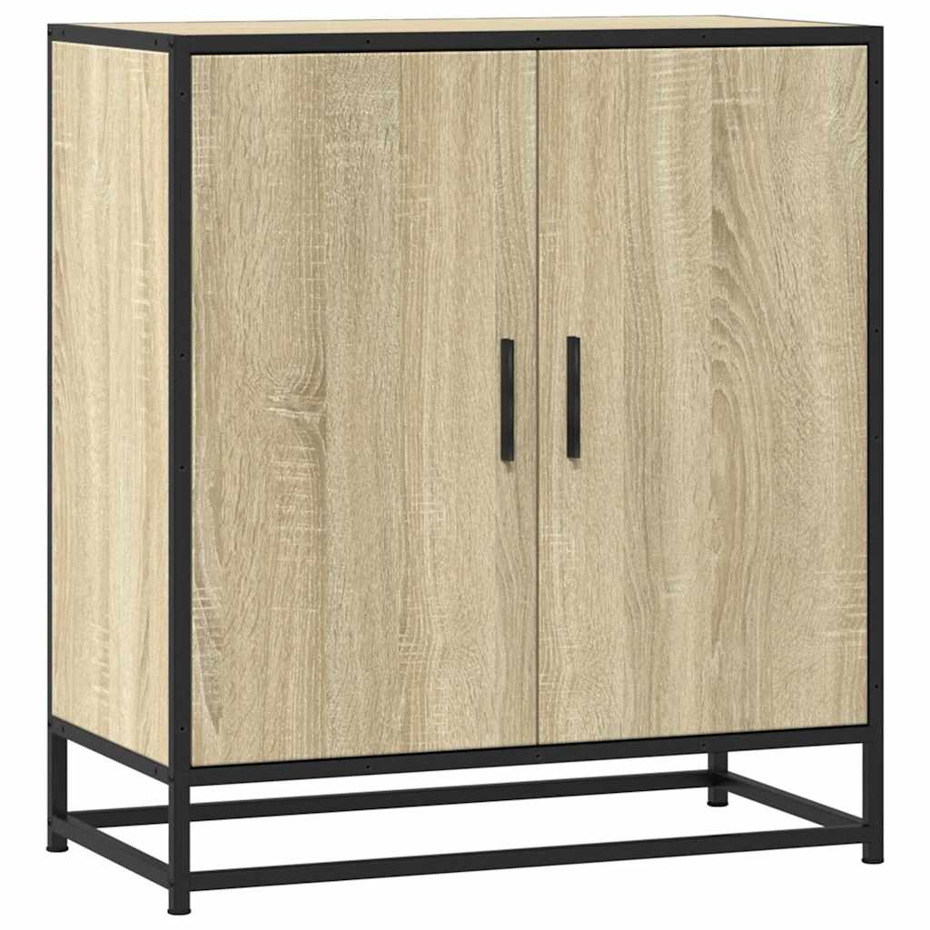 Sideboard Sonoma-Eiche 68x35x76 cm Holzwerkstoff und Metall