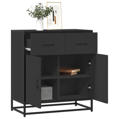 Sideboard Schwarz 68x35x76 cm Holzwerkstoff