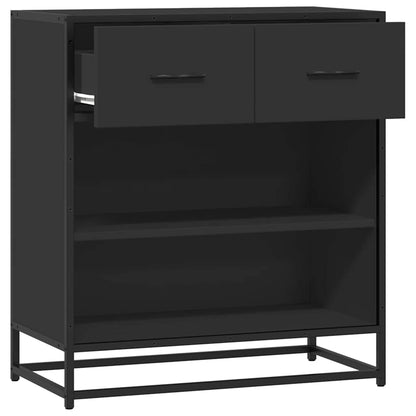 Sideboard Schwarz 68x35x76 cm Holzwerkstoff