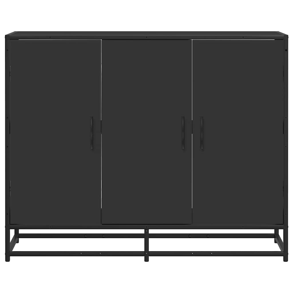 Sideboard Schwarz 94x35x76 cm Holzwerkstoff