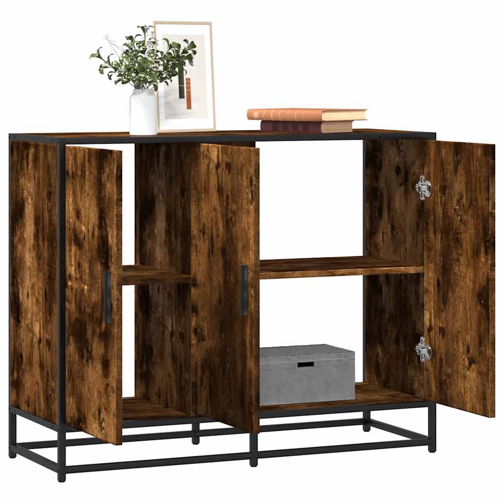 Sideboard Räuchereiche 94x35x76 cm Holzwerkstoff