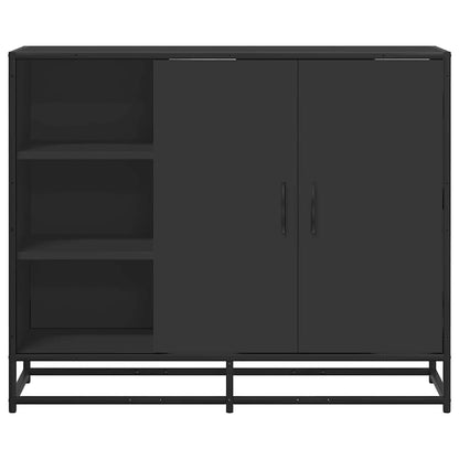 Sideboard Schwarz 92x35x76 cm Holzwerkstoff