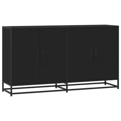 Sideboard Schwarz 134x35x76 cm Holzwerkstoff