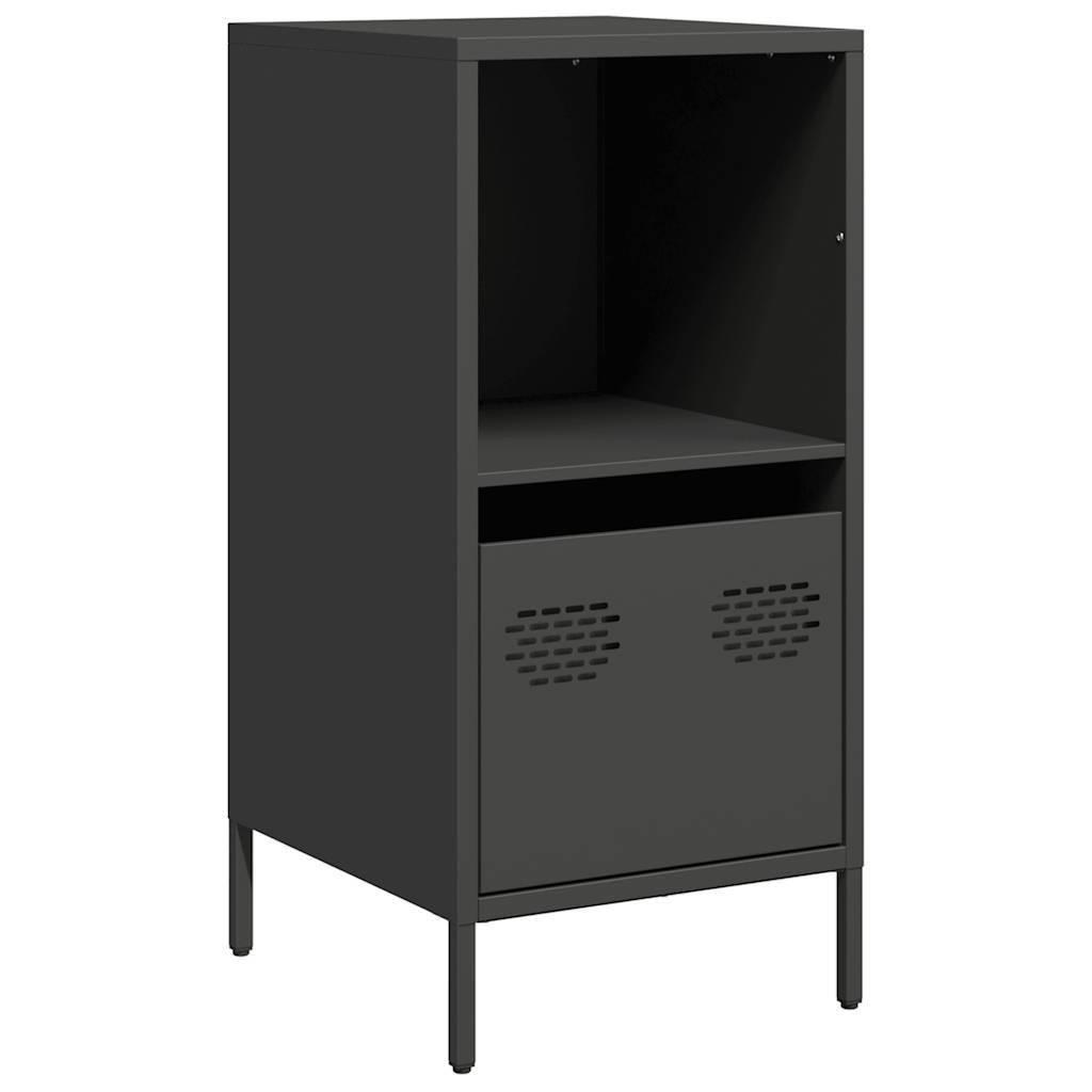 Sideboard Schwarz 35x39x73,5 cm Kaltgewalzter Stahl