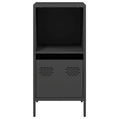 Sideboard Schwarz 35x39x73,5 cm Kaltgewalzter Stahl