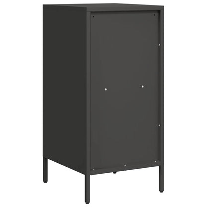 Sideboard Schwarz 35x39x73,5 cm Kaltgewalzter Stahl