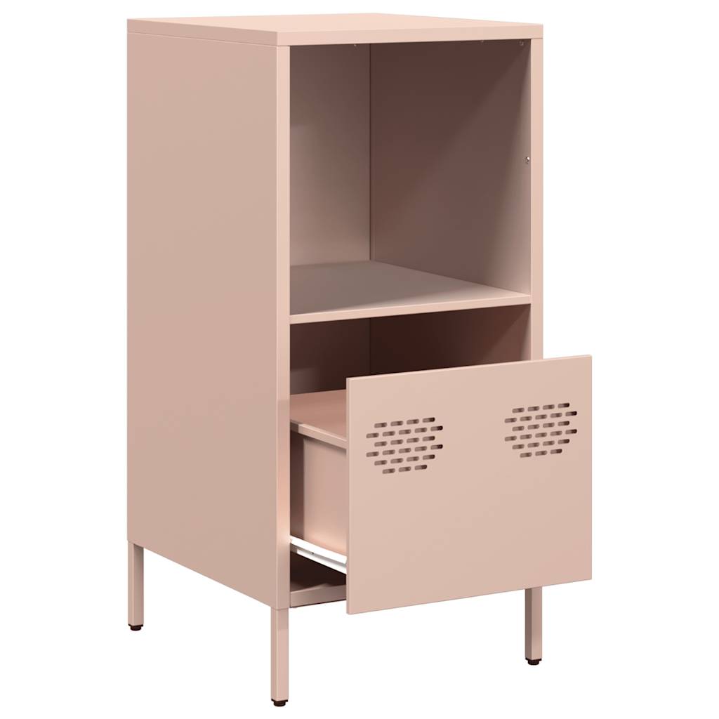 Sideboard Rosa 35x39x73,5 cm Kaltgewalzter Stahl