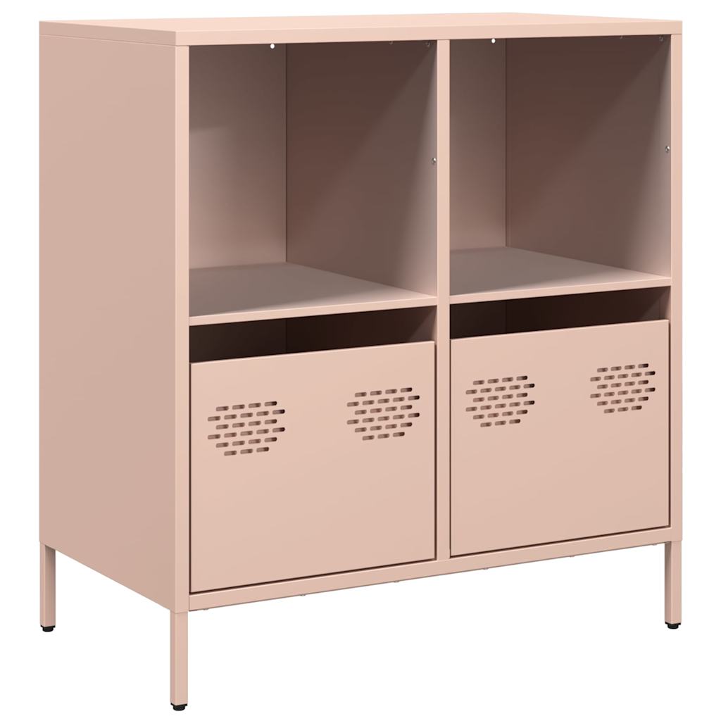 Sideboard Rosa 68x39x73,5 cm Kaltgewalzter Stahl