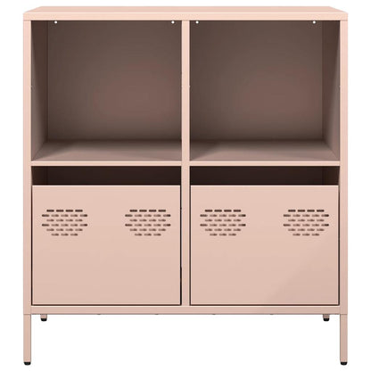 Sideboard Rosa 68x39x73,5 cm Kaltgewalzter Stahl