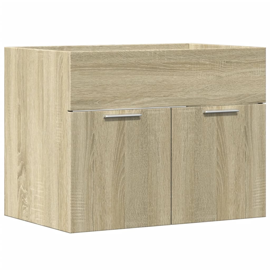 Waschbeckenunterschrank Sonoma-Eiche 60x38,5x46cm Holzwerkstoff