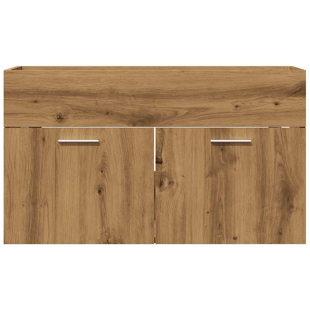 Waschbeckenunterschrank Artisan-Eiche 80x38,5x46 Holzwerkstoff