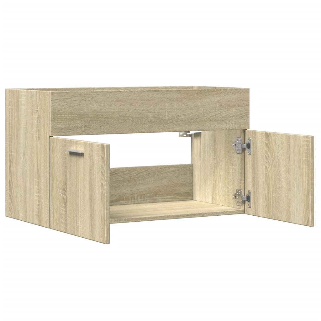 Waschbeckenunterschrank Sonoma-Eiche 90x38,5x46 Holzwerkstoff